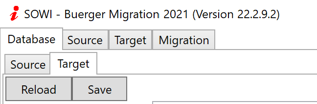 Oberfläche des Migrationstools für das Bürgerregister