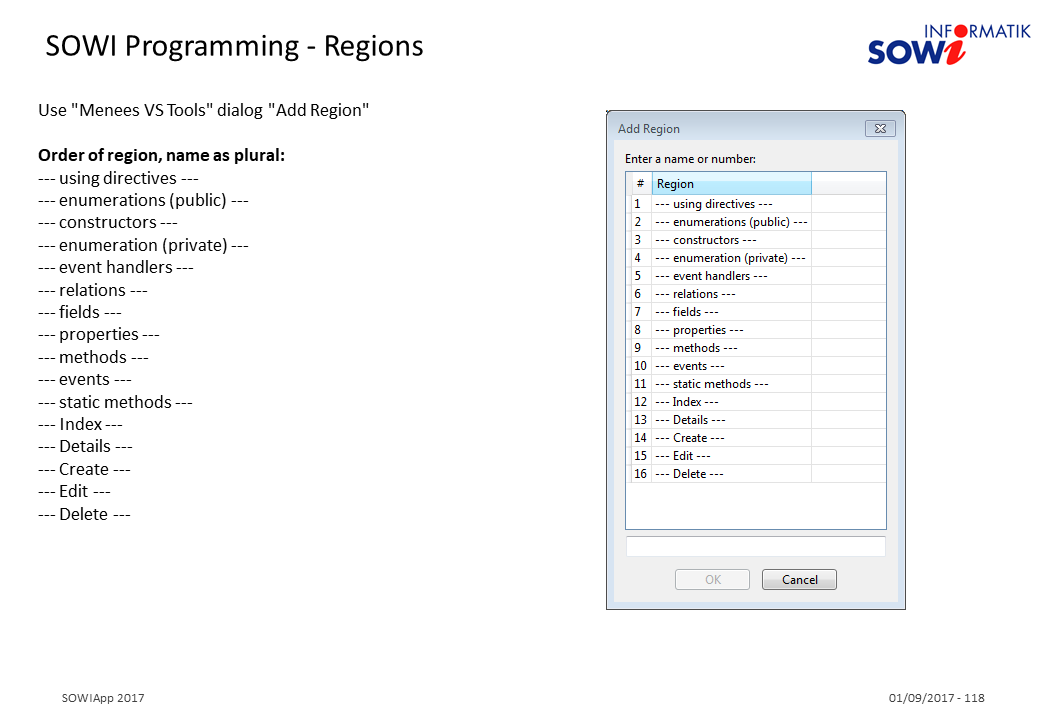 SOWIProgramming Regions